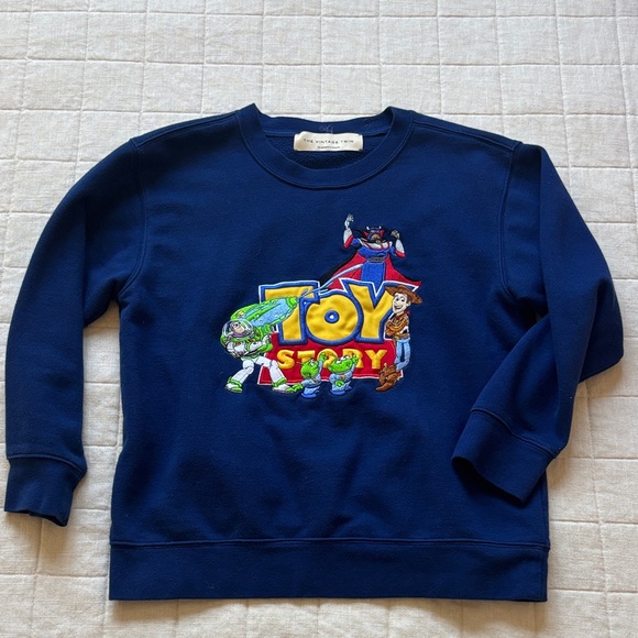 The Vintage Twin Tops - Toy Story Embroidered Navy Sweatshirt by The Vintage Twin